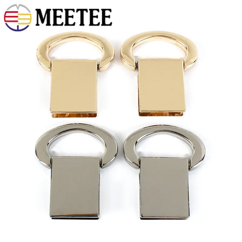 

2/4Pcs Metal D Ring Buckle Bag Screw Connector Hanger Hook Strap Handbag Side Clip Clasp DIY Luggage Hardware Sewing Accessories