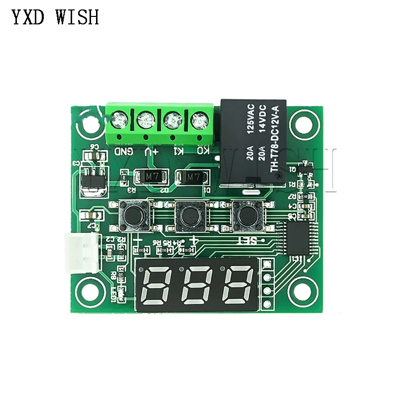 

Цифровой термостат W1209 10 шт., регулятор температуры, релейный переключатель датчиков-50-110 °C, модуль температуры 12 В постоянного тока