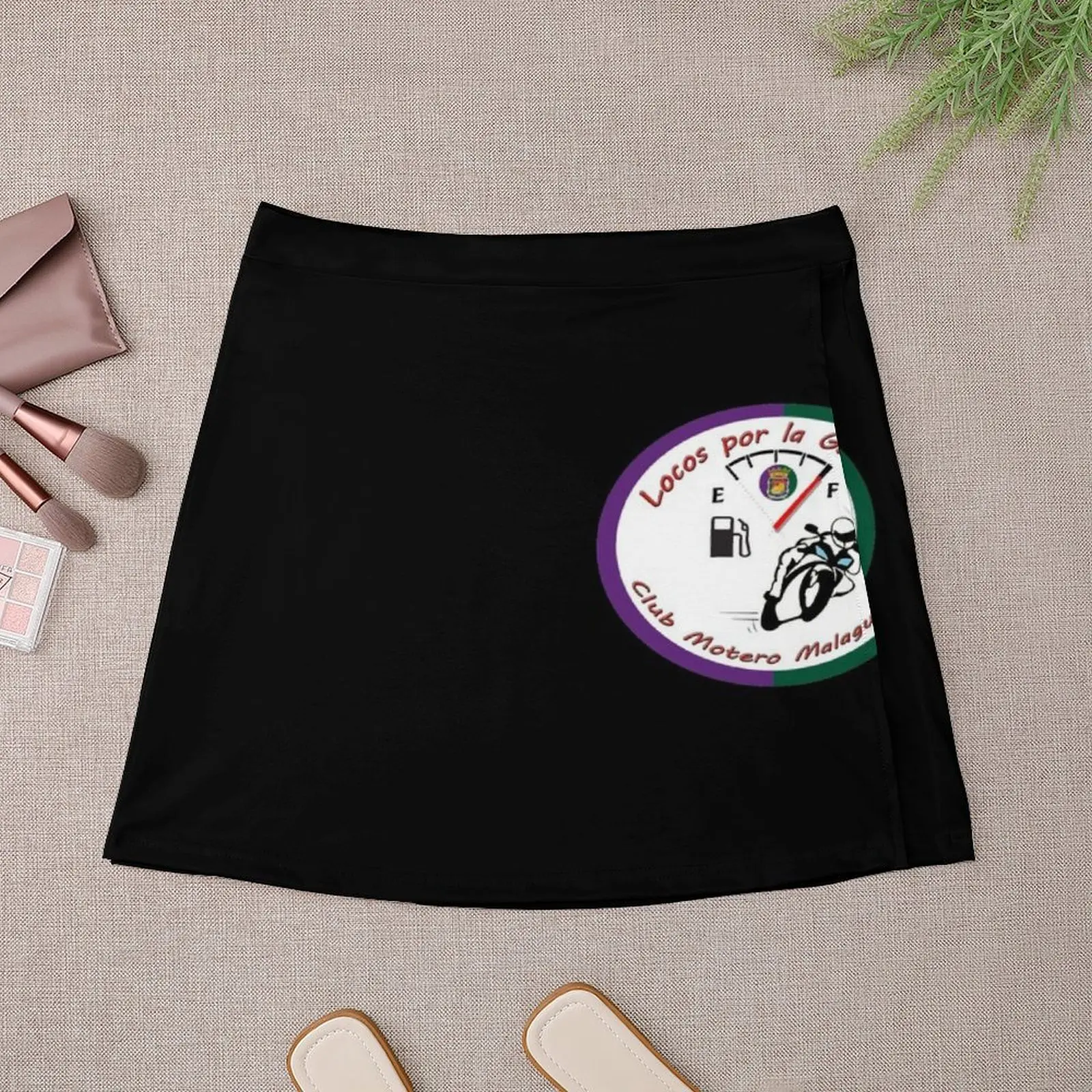 CRAZY FOR GASOLINE - CLUB MOTERO MALAGUENO Мини-юбка юбка одежда в корейском стиле женская 2025 Mini