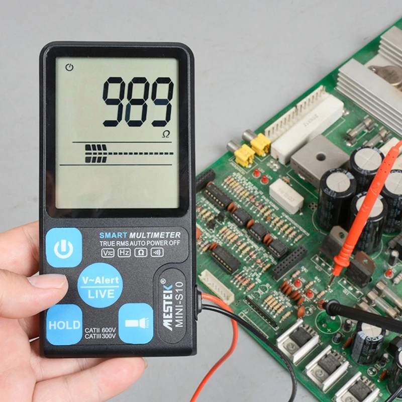 

Digital Multimeter Tester Counts Auto-Ranging Voltmeter W/ Ncv 600V Ac/dc Trms 6000 Voltage Test Capacitance Resistance Mini-S10