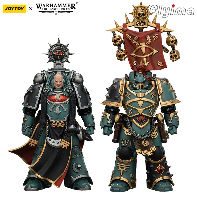 Фото В НАЛИЧИИ JOYTOY Warhammer 30K 1/18 Фигурка Sons of Horus Dark Emissary Consul&Vheren Ashurhaddon 2 шт. Аниме-модель №1