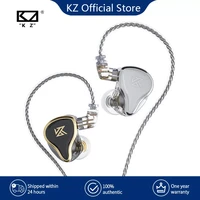 kz zas 16 units earphones 7ba1dd dynamic hybrid earbuds hifi bass sport headset noise cancelling in ear monitors