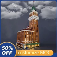14642pcs customized moc modular tribune tower skyscraper street view building blocks bricks children birthday toy christmas gift