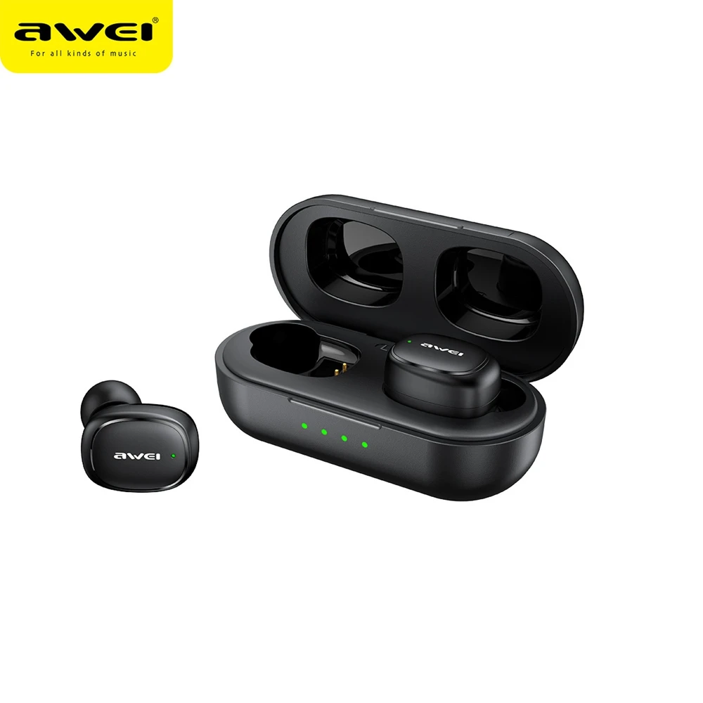 

Awei T13 Pro Bluetooth 5.3 Earphones Wireless Earbuds Bass In-Ear TWS Headphones With Mic HiFi Stereo Driver Gaming Earphone