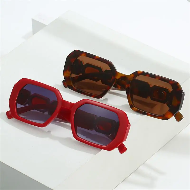 

Oversized Sunglasses Polygonal Frame Polarized Shades Vintage Eyewear Oculos De Sol Uv Protection Eyeglasses Personality Fashion