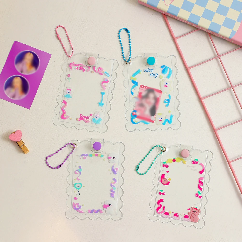 

1pc Star Card Holder Photocards Transparent Protection Card Film Protector Idol Photo Sleeves School Stationery