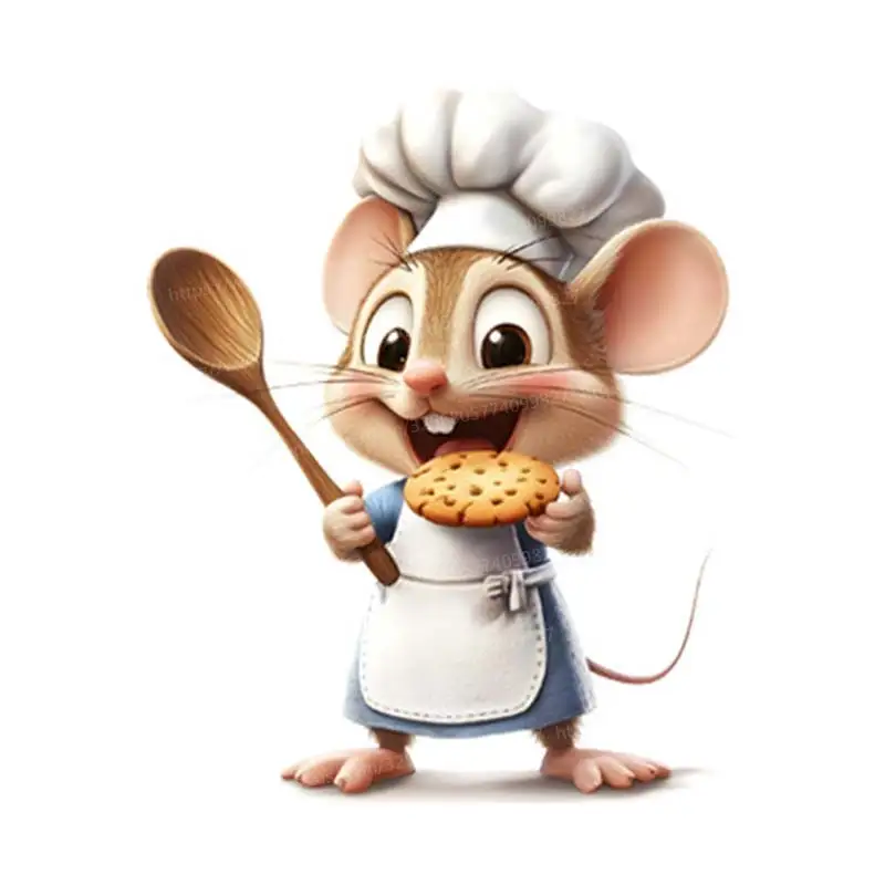 

Съемные наклейки на стену с изображением мыши шеф-повара S444