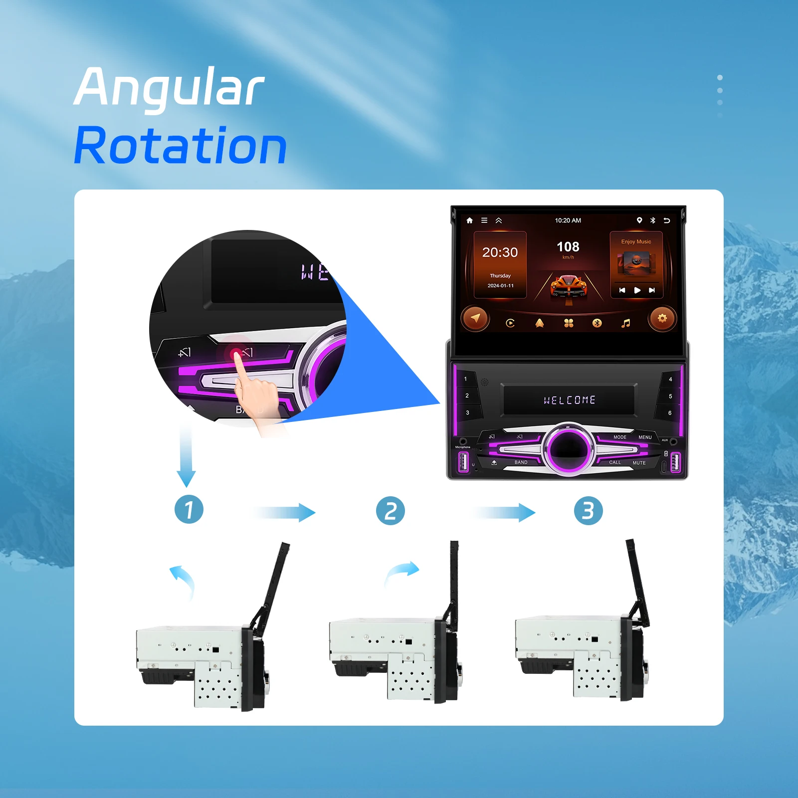 Автомобильный мультимедийный плеер Podofo стерео-система на Android с 7 &quotсенсорным