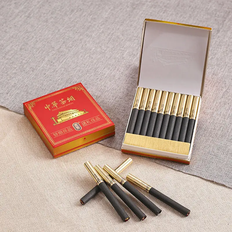 Новый китайский чай Black devil с пандой травяные сигареты здоровый без никотина