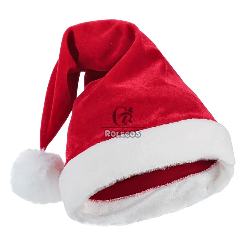 Милый красный женский Рождественский костюм ROLECOS плюшевое вечернее платье для