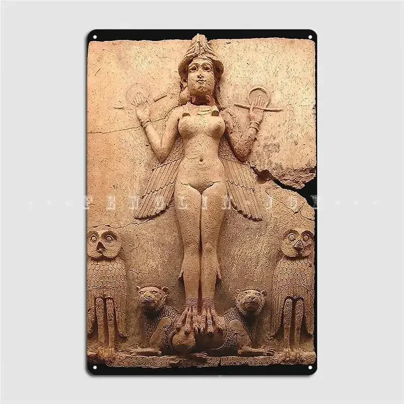Babylon Queens Of The Night Goddess Ishtar Babylonian Sex And Love Burney Relief Металлические таблички для