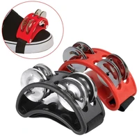 foot tambourine with with stainless steel jingles bell percussion musical instrument accompaniment accessories
