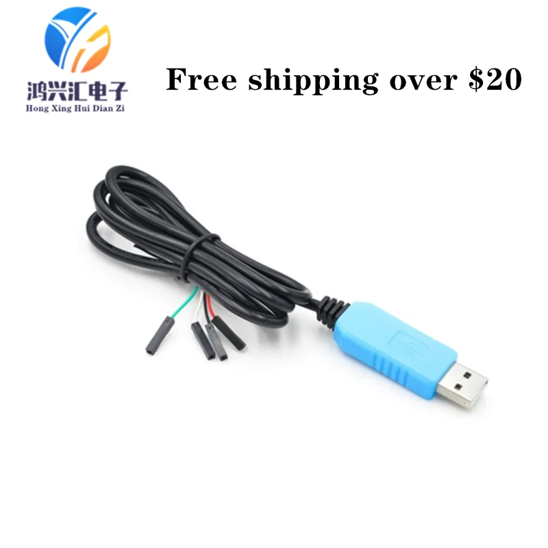 Blue PL2303TA Download Cable USB to TTL RS232 Module Upgrade Module USB to Serial Download Cable