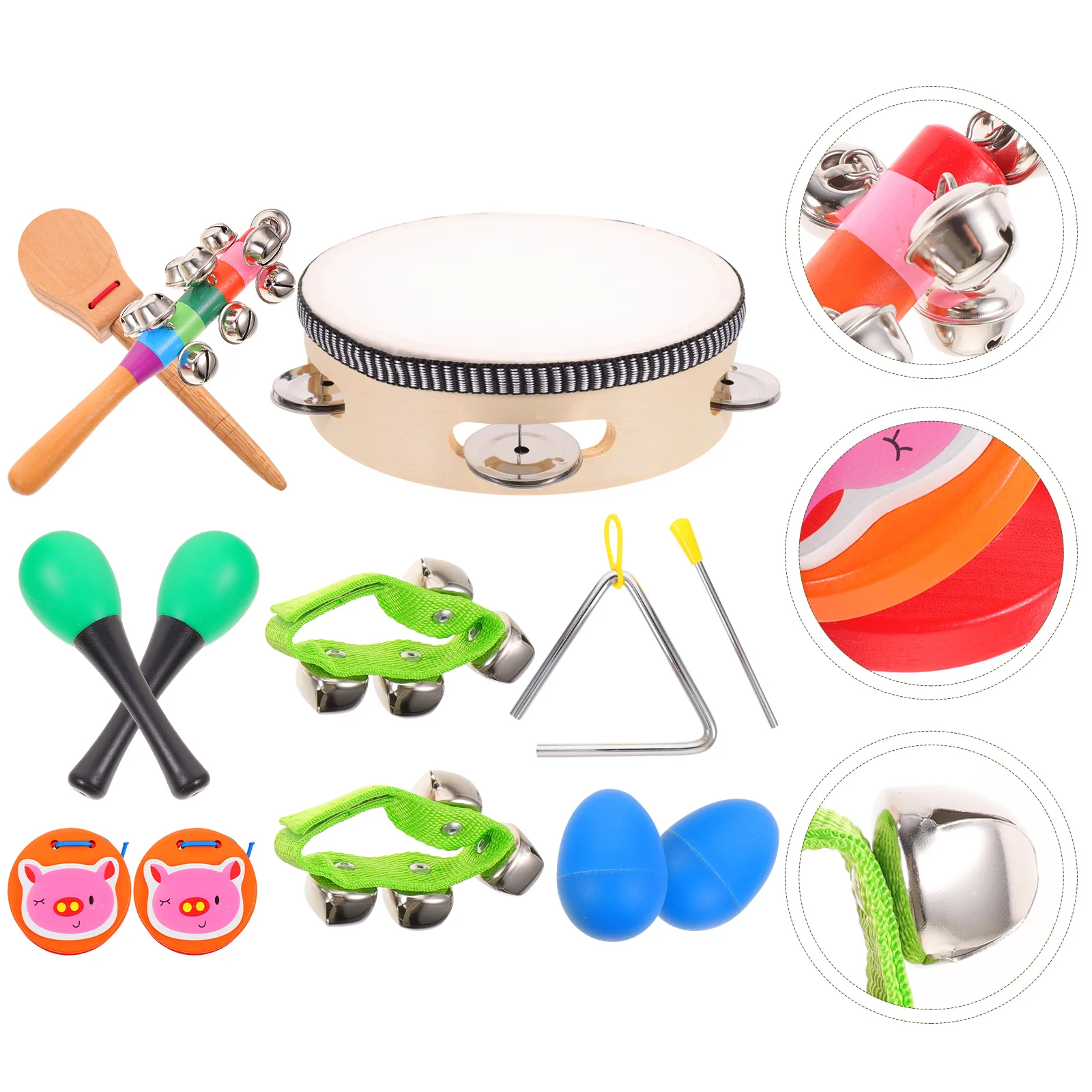

8pcs Toddler Musical Instruments Instruments Percussion Instruments Kids Drum Set