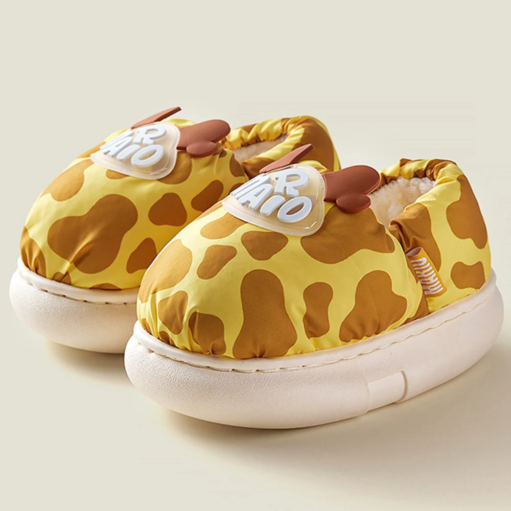 

Kids Slipper Winter Cartoon Anti-Slip Home Shoes For Boy Girls Down Cloth Baby Slides Indoor Outdoor Child Cotton Slippers xf12