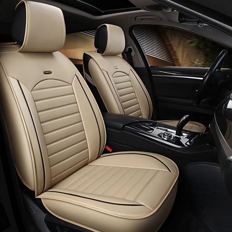 Чехлы на сиденья автомобиля черные кожаные для volvo xc90 s60 v40 c30 s80 s40 v50 v60 v70 xc40 V90