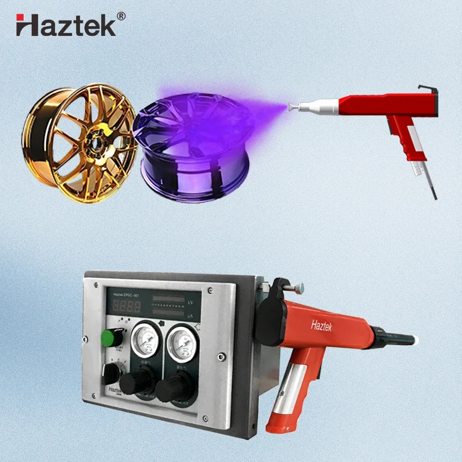 Haztek Airport G un Ga s Цилиндрическая машина для порошкового покрытия Оборудование