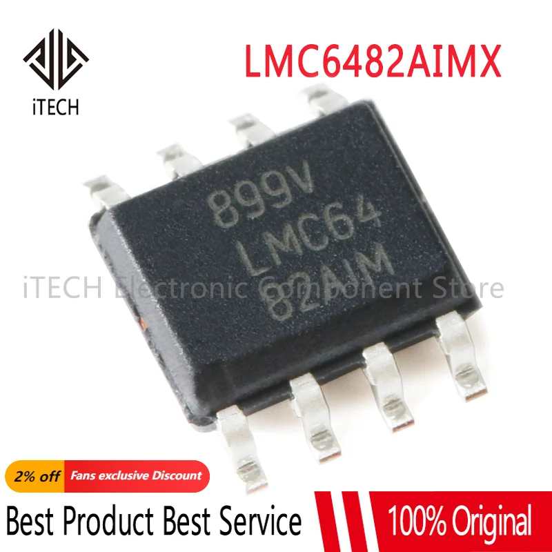 10 шт./партия LMC6482AIMX LMC6482A LMC6482 SOP-8 в наличии