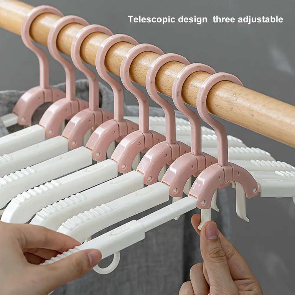 

Useful Clothes Holder with Dual Hook Non-Marking Strong Load Bearing Clothes Hanger Travel Supplies