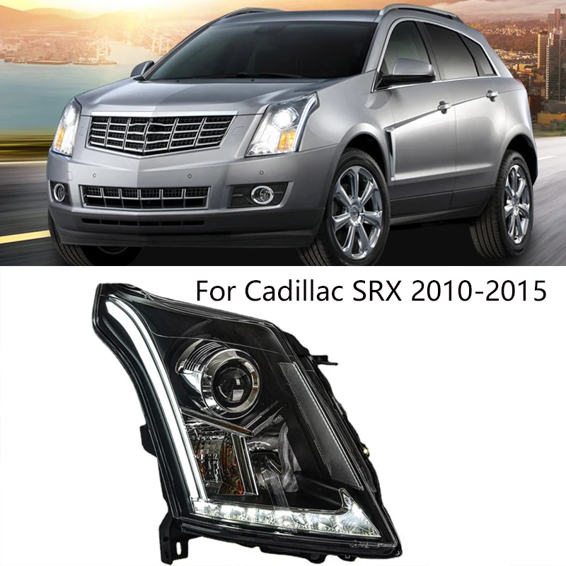 Стайлинг автомобиля для Cadillac SRX фары 2010-2015 светодиодный DRL линзы двойной луч H7 HID