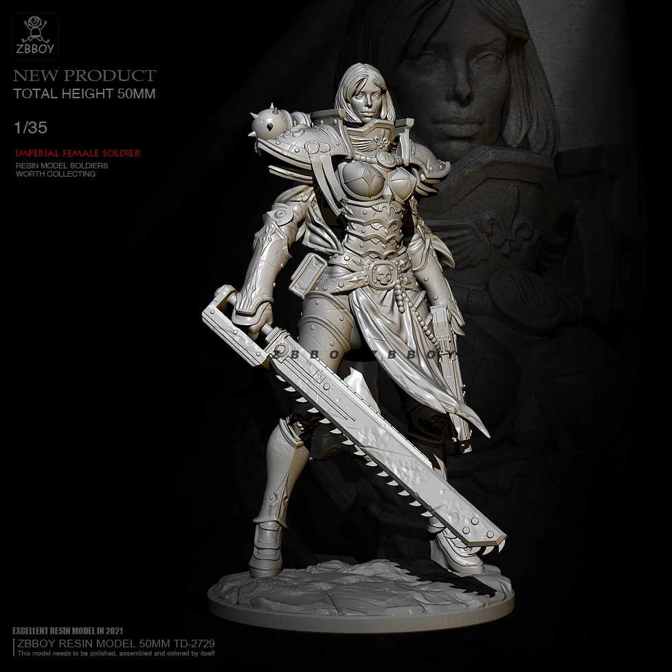 

50mm 1/35 Bunny Girl Resin Figure Female Soldier TD-2729