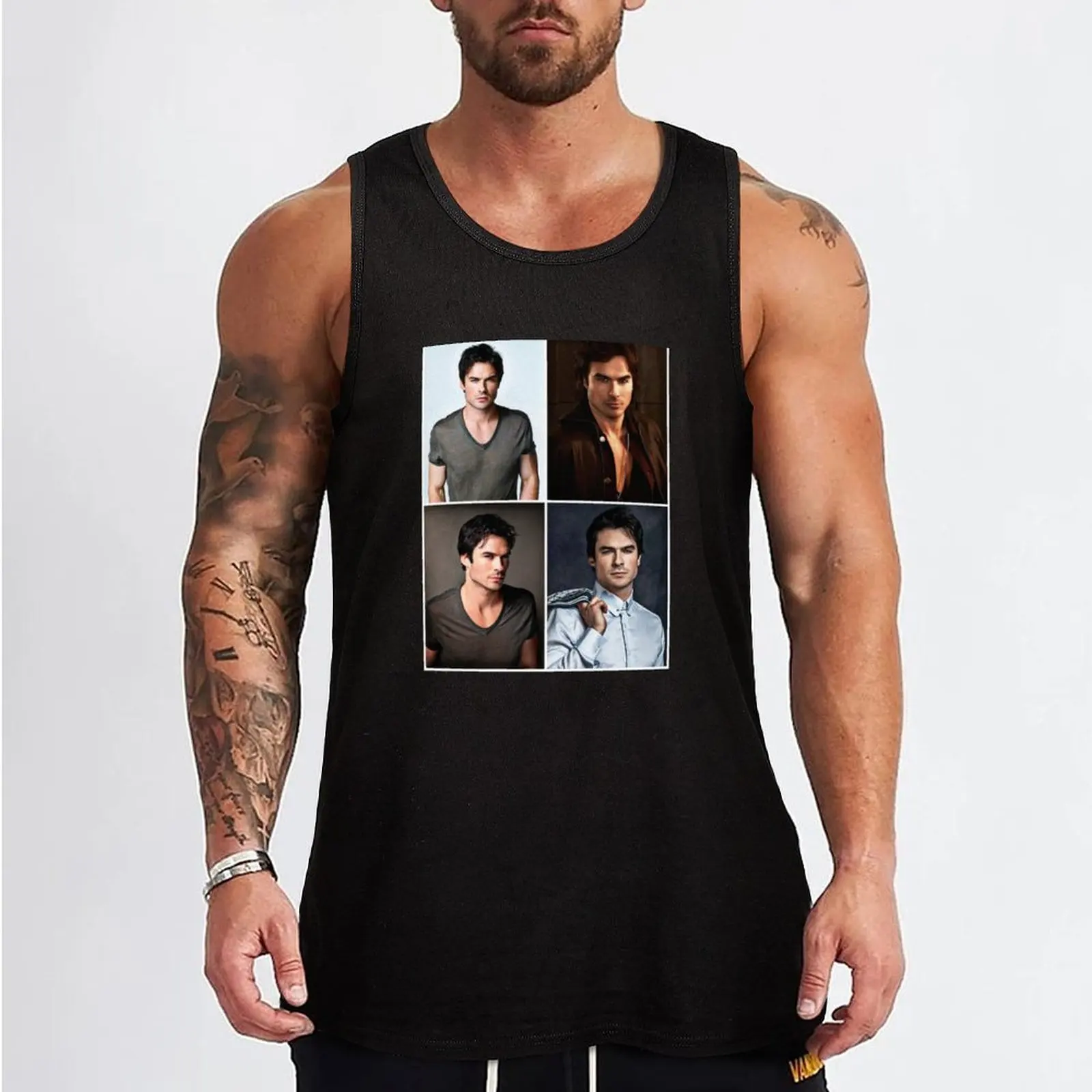 Майка Ian Somerhalder Collage спортивные рубашки без рукавов мужская спортивная одежда