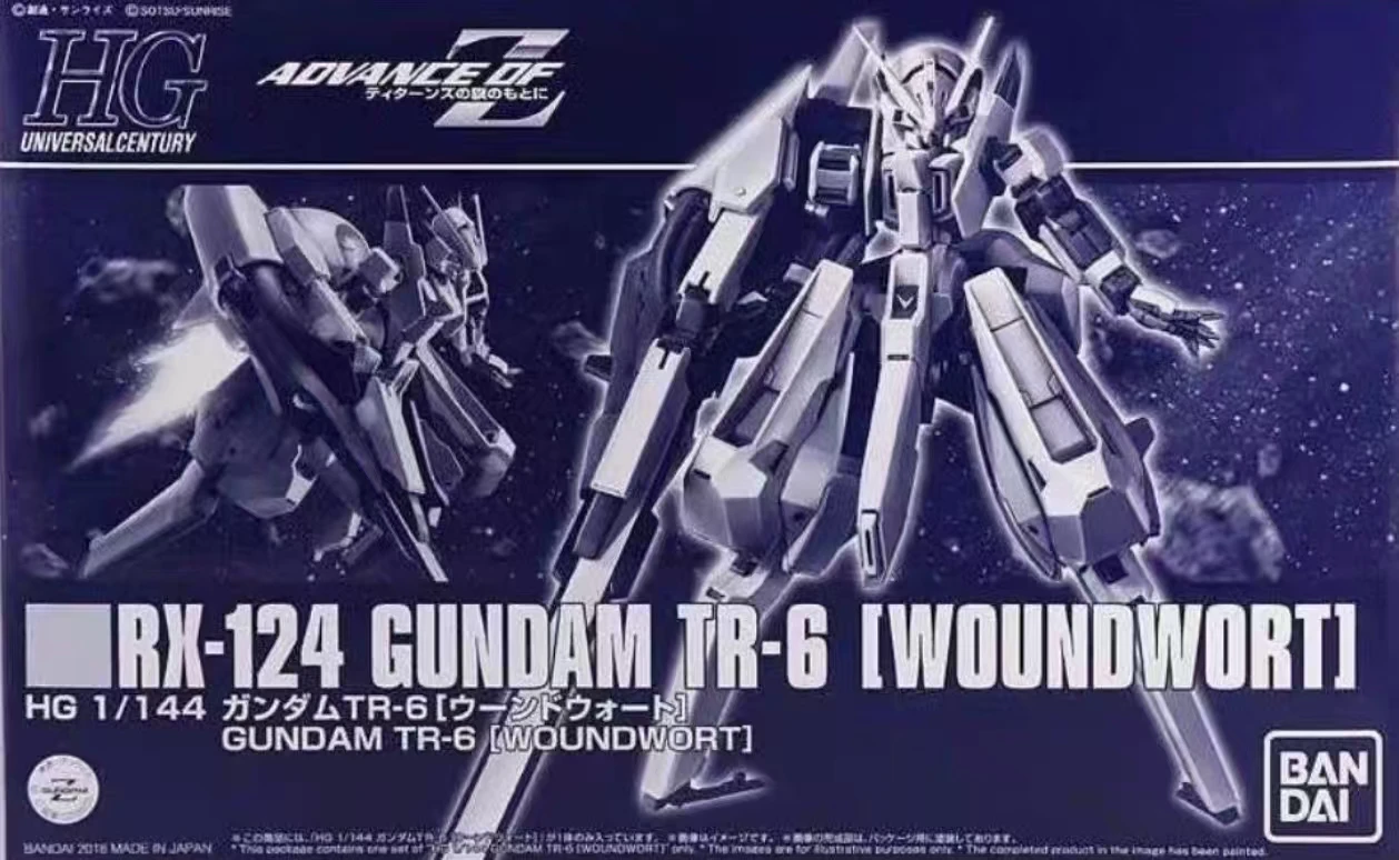 Фото В НАЛИЧИИ: Набор для сборки модели Bandai HG 1/144 RX-124 Gundam TR-6 Woundwort, фигурка Advance of Zeta в оригинальной коробке. №4
