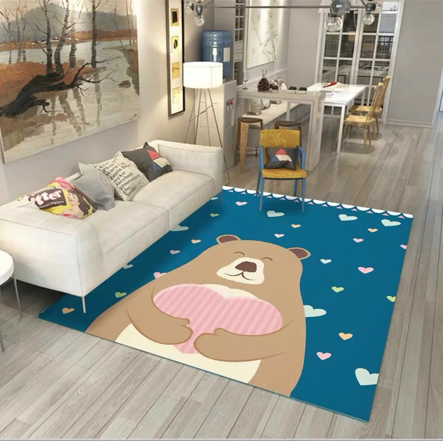 

cartoon bear rug Children's room decorative carpet room floor carpets Children carpet large size room rugs Bedrooom carpet