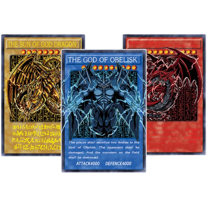 3 шт./компл. карты Югио египетский Бог слифар небо дракон обелиск торментор