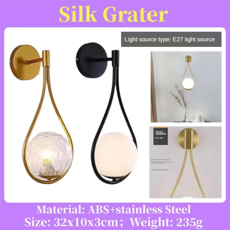 

Nordic Creative LED Luxury Wall lamp Living room Metal Fashion Modern Minimalist Bedside Wall light Bedroom Fixtures Lighting