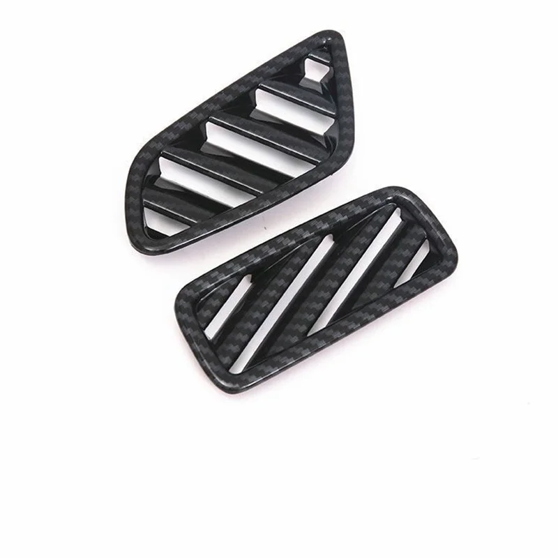 

1 Pair Carbon Fiber Pattern ABS For Audi Q3 2019 Front Upper Air Conditioner Outlet Protective Cover Patch Interior Mouldings