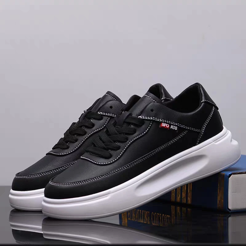 

High-quality breathable men's shoes, couple sneakers, fashionable black trendy casual shoes, versatile white shoes for women