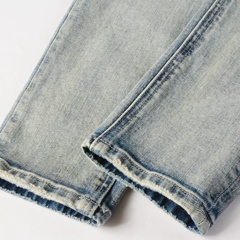 Светлая серия KSUBI High Street Повседневные брюки-карандаш в стиле хип-хоп для мужчин и