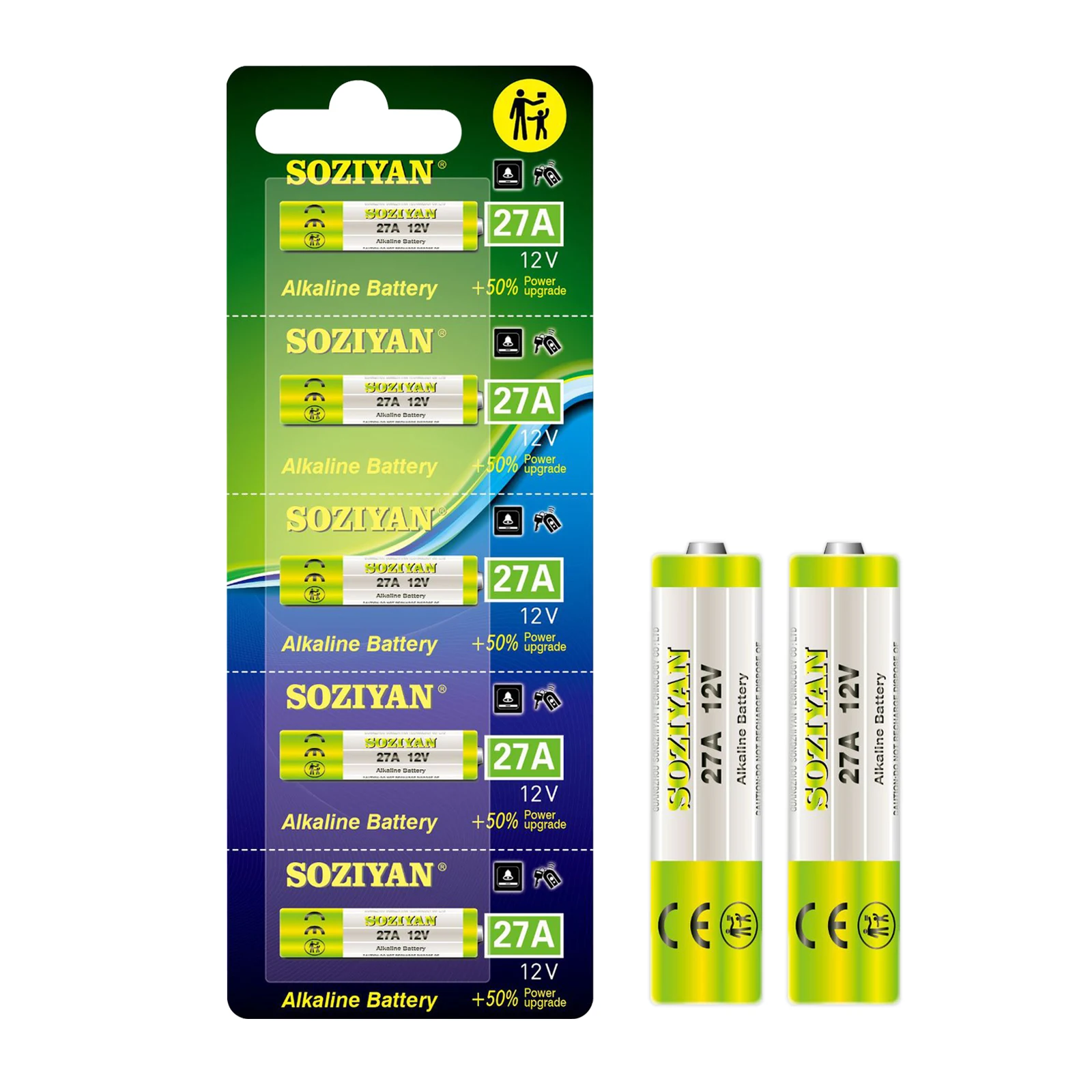 Фото 5-100 шт. щелочных батареек 27A 12V A27 G27A MN27 MS27, долговечные сухие батарейки для дверных звонков, пультов ДУ для гаражей, фонариков №4