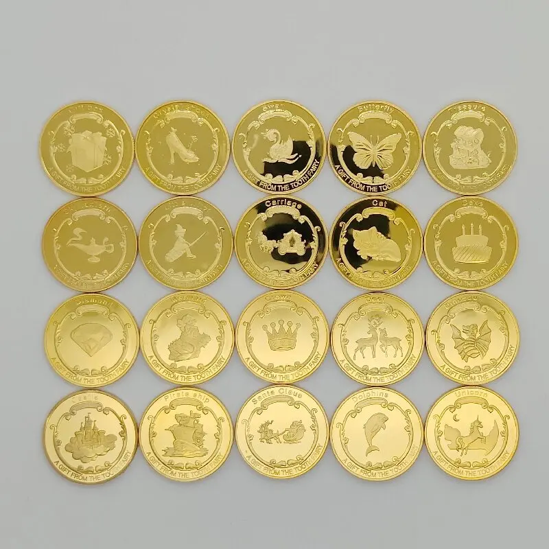 

Позолоченная памятная монета KDLXG для смены зубов