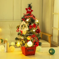 mini christmas tree 40cm led warm light colored lights small christmas tree new year xmas party ornaments decorations for home