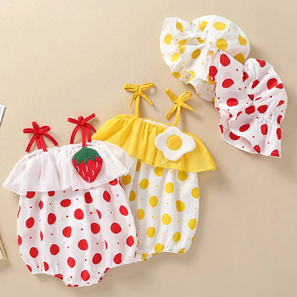 

Newborn Baby Clothes Jumpsuit Summer Baby Girl Fruit Cartoon Jumpsuit Suit Toddler Infant Photography Outfits 3-18 Months