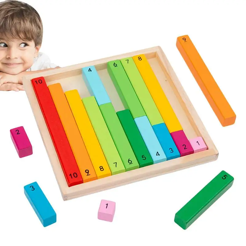

Kids' Education Math Learning Toy Mathematics Learning Sticks Colourful Numerical Rods For Early Development Classroom