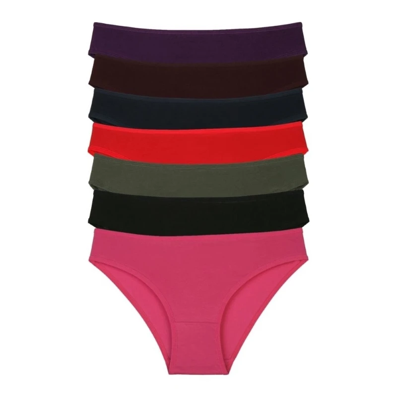WOMEN UNDERWEAR Mixcolor Panties the pole Package Kumas Type: % 95 Cotton + 5 Lycra, quality Excellent Product All Sizes Mecvut