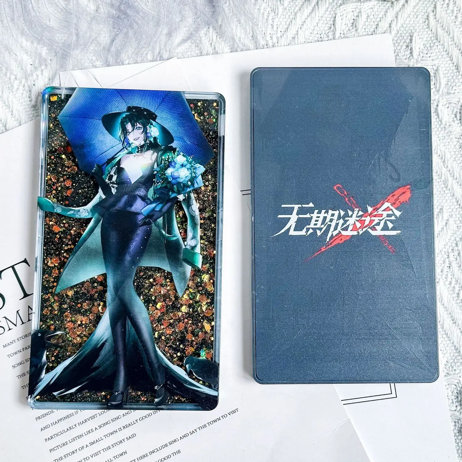 Аниме Ворон путь в никуда косплей зыбучий песок маджонг орнамент акриловый