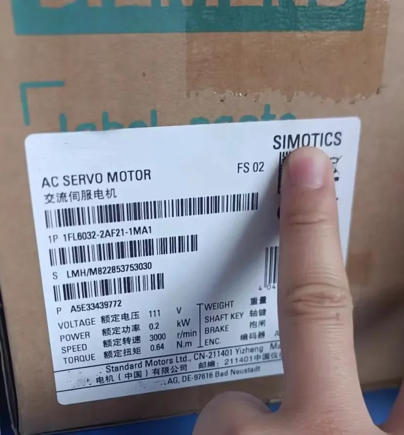 1FL6032-2AF21-1MA1 Совершенно новый SIMOTICS S-1FL6 SH30 1FL6032 2AF21 1MA1