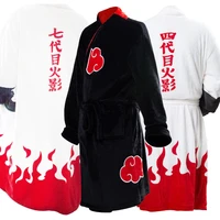 anime akatsuki robe cosplay bathrobe fleece warm nightgown robe men winter coat sleepwear christmas gift