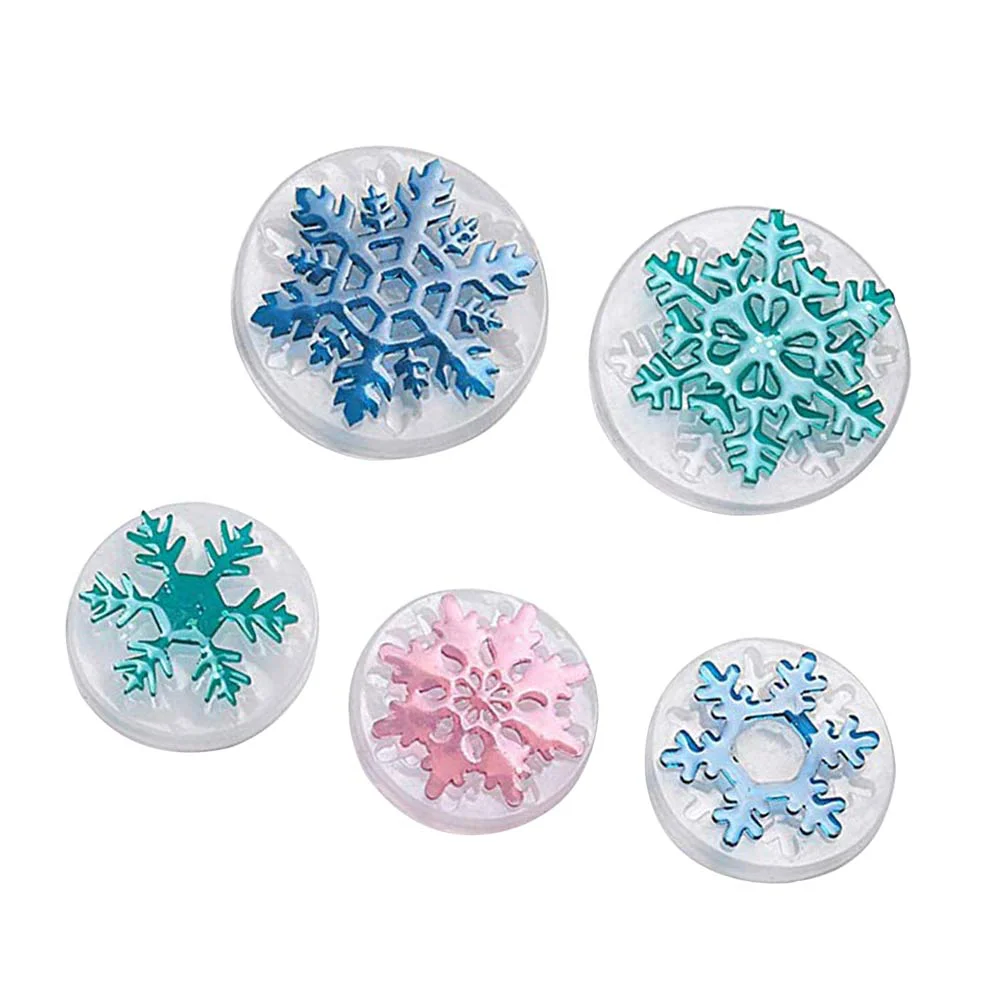 

Snowflake Molds Silicone Resin Making Diy Christmas Transparent Moulds Jewelry Gummy Fineder Mould Craft Handmadetrays Cookie