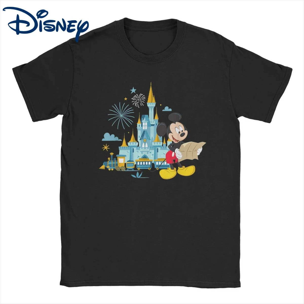 

Awesome Walt Disney World 50th Anniversary Mickey Magic T-Shirts for Men Women Cotton T Shirt Cartoon Tee Shirt Big Size Clothes