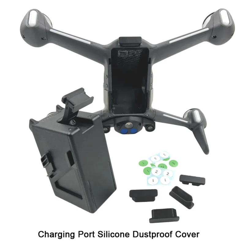 Пылезащитная заглушка для батареи дрона для комбинированного порта DJI FPV Водонепроницаемая Защитная крышка Пылезащитная крышка аксессуары для дрона