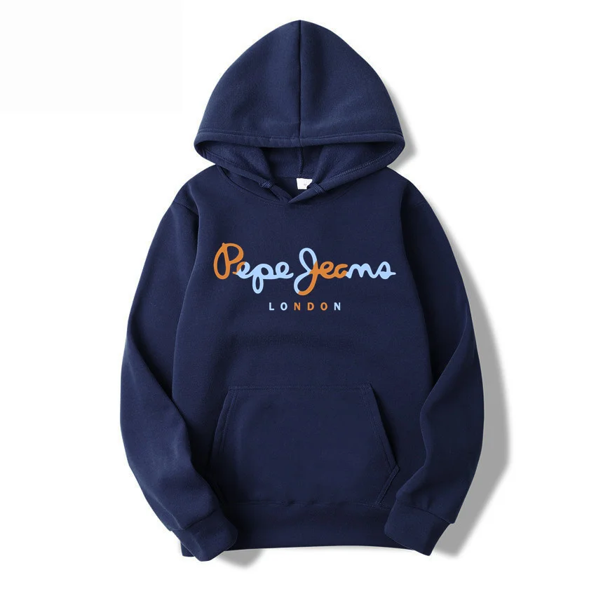 

Spring Autumn Sportswear Pepe Brand Hoodies Streetwear Men's Warm Pullover Sweatshirt Long Sleeve Hoodies Fashion Men's Clothing