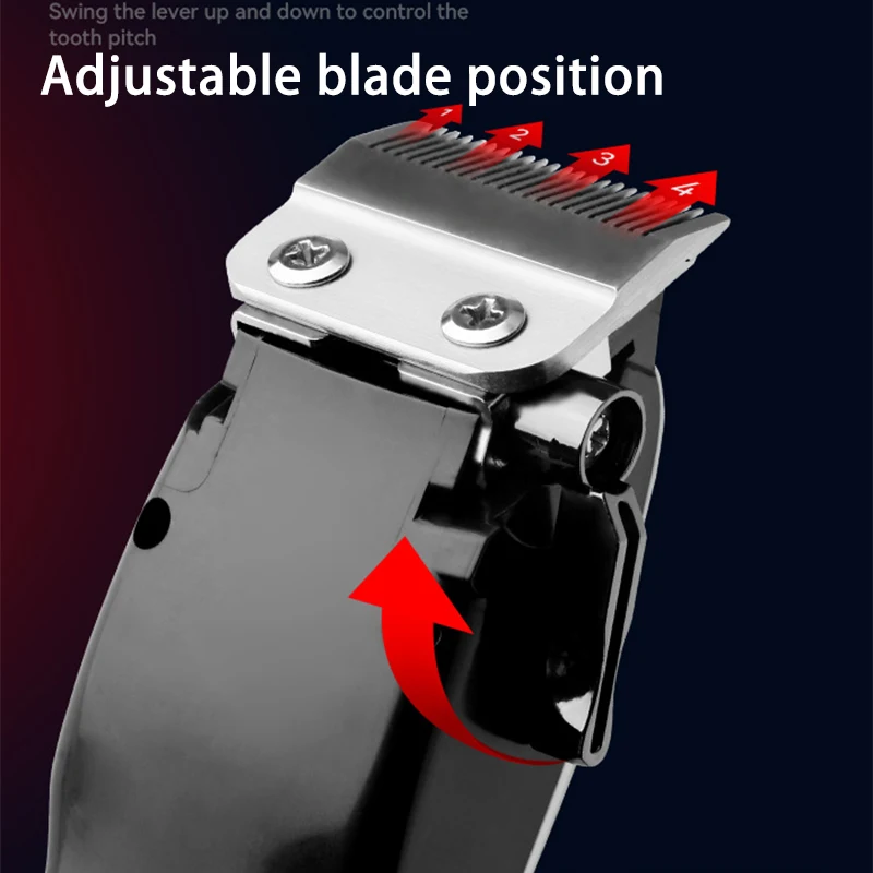 Kemei черно-белая машинка для стрижки волос мужская электрическая бритва