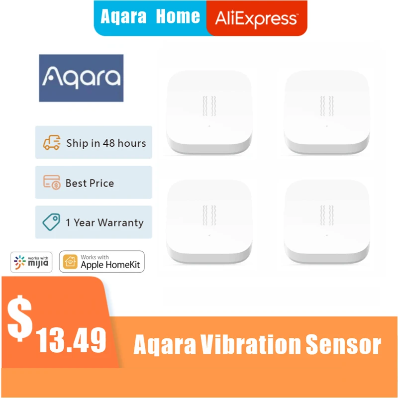 

Aqara Sensor Smart Vibration Zigbee Motion Shock Sensor Detection Alarm Monitor Built In Gyro For Home Safety For xiaomi MI home