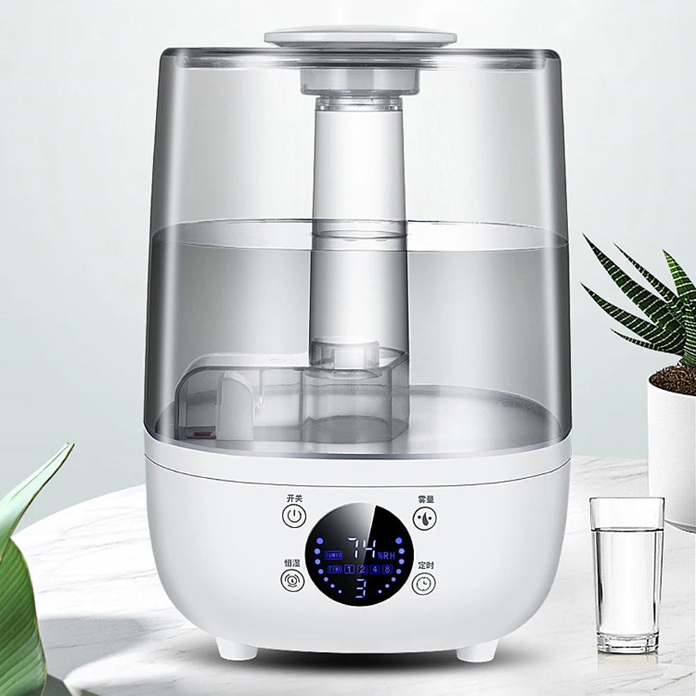 

4L Air Humidifier With LCD Humidity Display Large Capacity Home Aroma Essential Oil Diffuser Humidifier