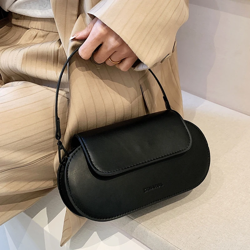 

Fashion Women Handbags Designer Small PU Leather Shoulder Crossbody Bags Luxury Baguette Bag 2022 Shopper Purses with Long Belt